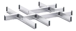 11 Compartment Steel Divider Kit External 800W x 750Dx 75H Bott Cubio Metal Drawer Divider Kits 43020664.51 